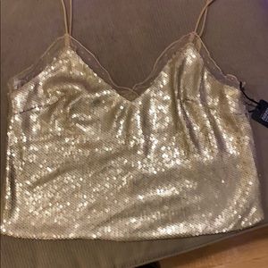 NEW UNUSED, tags still attached sequin top